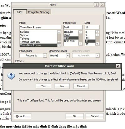 Làm việc trên Word thuận tiện hơn với vài mẹo nhỏ - 2 Làm việc trên Word thuận tiện hơn với vài mẹo nhỏ - 2