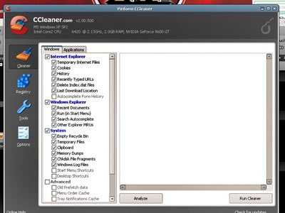 “Tập thể dục” cho ổ cứng bằng CCleaner - 1 “Tập thể dục” cho ổ cứng bằng CCleaner - 1