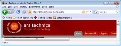 Những ấn tượng đầu tiên với FireFox 3 beta 3 - 4 Những ấn tượng đầu tiên với FireFox 3 beta 3 - 4