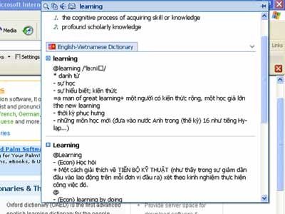 Tra Từ điển miễn phí với Lingoes - 4
