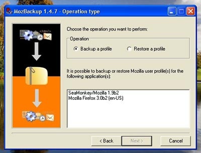 MozBackup - sao lưu dữ liệu trong Firefox - 1 MozBackup - sao lưu dữ liệu trong Firefox - 1