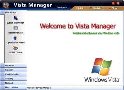 Vista Manager 1.2.4 - “tri kỷ” của Windows Vista - 1