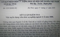 Sai phạm nghiêm trọng tại kỳ thi viên chức y tế - 2