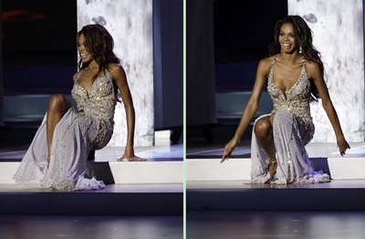 Hoa hậu Mỹ giải thích về cú “sẩy chân” - 2