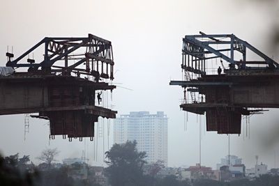 Những cây cầu bắc qua sông Hồng tại Thủ đô - 4