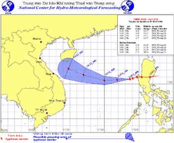 Bão Chebi gây sóng biển cao từ 8-10m - 1 Bão Chebi gây sóng biển cao từ 8-10m - 1