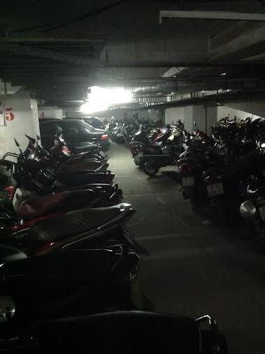 Nhà xe nơi anh Đại gửi xe máy