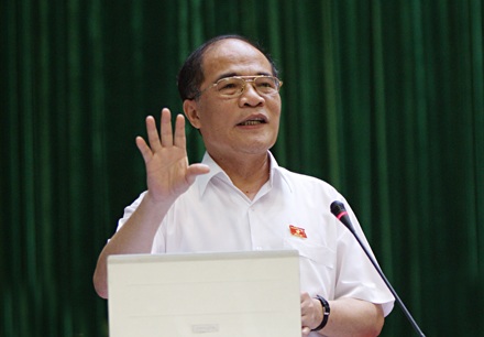 Ông Nguyễn Sinh Hùng được giới thiệu làm Chủ tịch Quốc hội - 1 Ông Nguyễn Sinh Hùng được giới thiệu làm Chủ tịch Quốc hội - 1