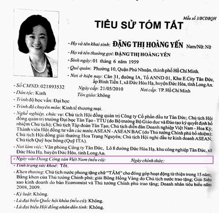 Thường vụ QH xem xét tư cách đại biểu Đặng Thị Hoàng Yến - 1 Thường vụ QH xem xét tư cách đại biểu Đặng Thị Hoàng Yến
