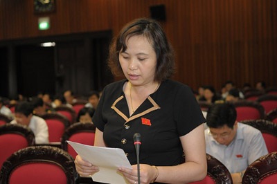 Đại biểu Cao Thị Xuân.