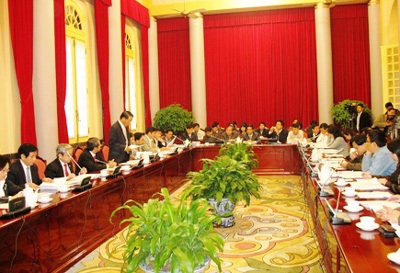 Họp báo công bố luật tại Văn phòng Chủ tịch nước.