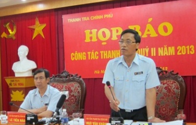 Phát hiện sai phạm trong nhiều lĩnh vực tại Agribank - 1 Phó Tổng Thanh tra Chính phủ Ngô Văn Khánh thông tin về tiến độ nhiều cuộc thanh tra quan trọng.