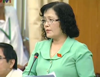 Khó phát hiện lợi ích nhóm, tham nhũng chính sách - 3 Đại biểu Trần Thị Quốc Khánh: Bộ Tư pháp để lọt kiểm tra, thẩm định bao nhiêu văn bản?.