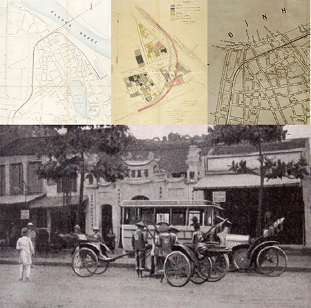 “Bứng” cầu Long Biên ra chỗ mới là làm… đồ giả cổ (!?) - 3 Ô tô ray chạy trên nền đường sắt qua cầu Long Biên Hà Nội hồi đầu thế kỷ XX.