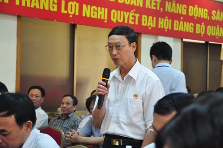 Cử tri Đồng Xuân Hiển phát biểu tại buổi làm việc với Thủ tướng.