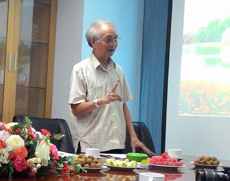 Cải tạo chung cư cũ: Bất hợp lý khi người dân đóng vai “bị hại”! - 1 Nguyên Kiến trúc sư trưởng Hà Nội Đào Ngọc Nghiêm tại cuộc gặp gỡ báo chí.