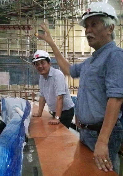 Đại biểu Quốc hội ngồi thử ghế tại phòng họp Quốc hội mới - 4 Vật liệu đã tập hợp đầy đủ tại chân công trình.