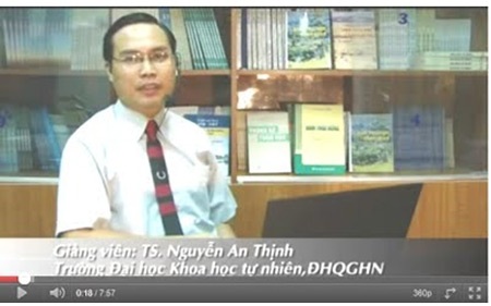 Sinh thái cảnh quan với đào tạo đại học về kiến trúc cảnh quan và quy hoạch sử dụng đất - 1 Tiến sỹ Nguyễn An Thịnh trong một bài giảng điện tử về sinh thái cảnh quan trên YouTube