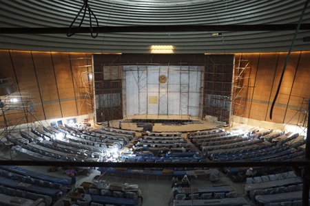 Toàn cảnh phòng họp trung tâm của Nhà Quốc hội