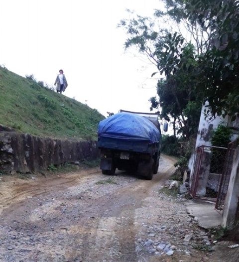 Xe chở cát vẫn tấp nập ra vào bãi