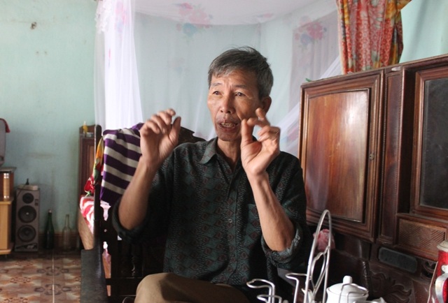 Ông Lê Đình Sâm, thôn Cường Thịnh bức xúc kể tội vị trưởng thôn
