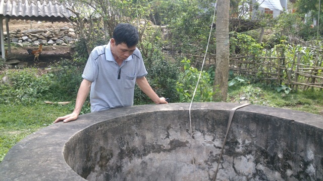 Giếng ở khu TĐC thường xuyên không có nước