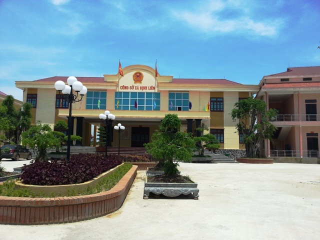 UBND xã Định Liên- nơi hàng loạt quan xã lập hồ sơ khống ăn tiền cuẩ dân