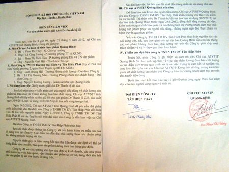 Thu hồi lô nước giải khát Dr.Thanh bị kết tủa