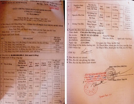 Để trúng thầu, Công ty 68 đã khống vốn lên 40 tỉ đồng