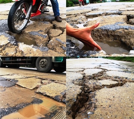 Ông Phạm Công Hiền (phải) trao đổi với PV