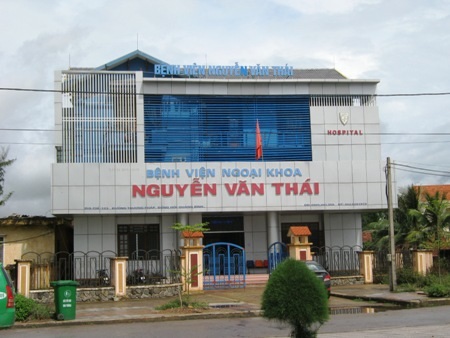 Bệnh viện Nguyễn Văn Thái, đóng trên đường Trương Pháp, TP Đồng Hới, một trong những cơ sở 
