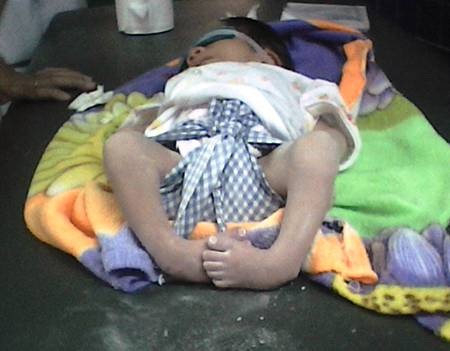 Ảnh bé Tấn lúc mới sinh (Ảnh gia đình cung cấp)