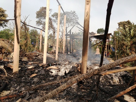 Sáng nay, lực lượng chức năng đã đến hiện trường và bước đầu điều tra nguyên nhân vụ việc