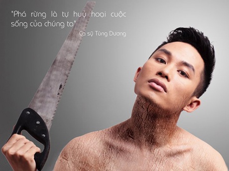 Ngắm ảnh bán nude bảo vệ môi trường tuyệt đẹp của sao Việt - 6 Ngắm ảnh bán nude bảo vệ môi trường tuyệt đẹp của sao Việt - 6