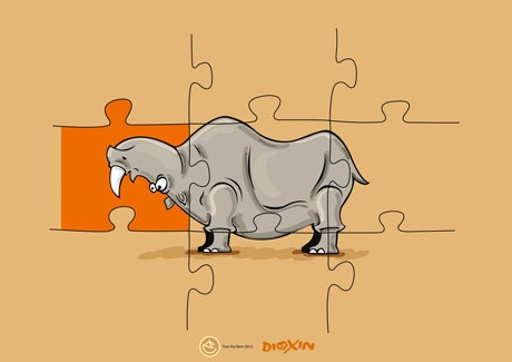 “Miếng ghép ngược” giành giải nhất Biếm họa về Môi trường