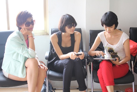 Trang Nhung gợi cảm trên sàn tập catwalk