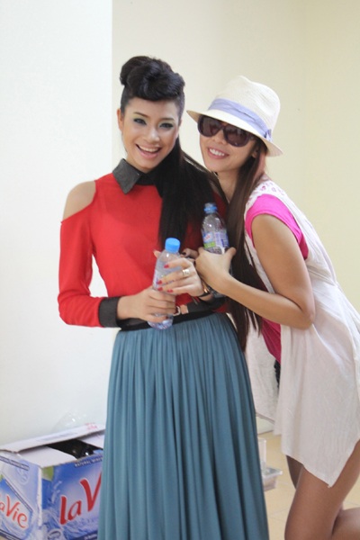 Trang Nhung gợi cảm trên sàn tập catwalk