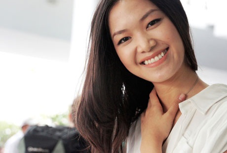 Hoa hậu Thùy Dung mặt mộc vẫn cuốn hút
