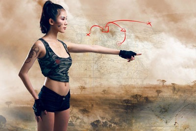 “Chân dài” Thái Hà hóa thân thành nữ chiến binh gợi cảm - 7 “Chân dài” Thái Hà hóa thân thành nữ chiến binh gợi cảm