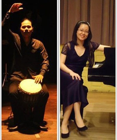 Hai nghệ sĩ Việt Nam biểu diễn hòa nhạc piano và bộ gõ - 1 Hai nghệ sĩ Việt Nam biểu diễn hòa nhạc piano và bộ gõ