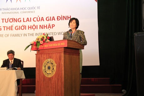 Bà Trần Thanh Bình, phó chủ tịch Hội Liên hiệp phụ nữ Việt Nam