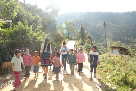 Hình ảnh đẹp như thực như mơ của Hoa hậu nơi vương quốc ruộng bậc thang