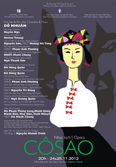 Công diễn lại vở nhạc kịch "Cô Sao" nổi tiếng của Đỗ Nhuận - 2 Poster vở Cô Sao phiên bản 2012