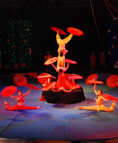 Tiết mục biểu diễn của xiếc TP. Hồ Chí Minh