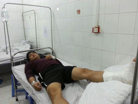 Minh Tiệp bị ngã ngựa phải nhập viện ở Hải Dương cách đây 5 ngày