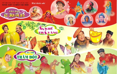 Nhiều nghệ sĩ hài nổi tiếng tham gia các tác phẩm phục vụ thiếu nhi của Nhà hát chèo Hà Nội