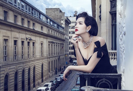Lý Nhã Kỳ kiêu sa giữa khung cảnh lãng mạn của Pháp