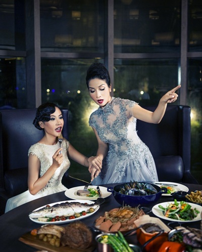 Mỹ Linh, Hồng Ánh và Quốc Trung “cạnh tranh”…trên bàn ăn - 2 Photographer: