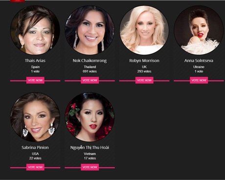 Người đẹp Thu Hoài bất ngờ được mời dự thi Hoa hậu Quý bà Hoàn vũ - 2 Tên và hình ảnh Thu Hoài đại diện cho Việt Nam xuất hiện trên trang web chính thức của cuộc thi