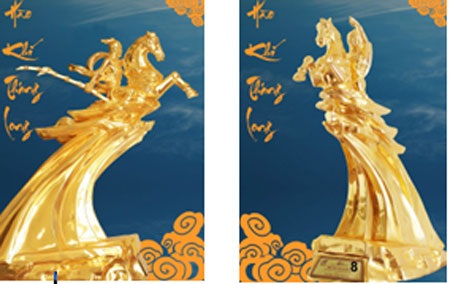 Trưng bày 60 bức tượng vàng Thánh Gióng kỷ niệm ngày lễ lớn - 1 Trưng bày 60 bức tượng vàng Thánh Gióng kỷ niệm ngày lễ lớn
